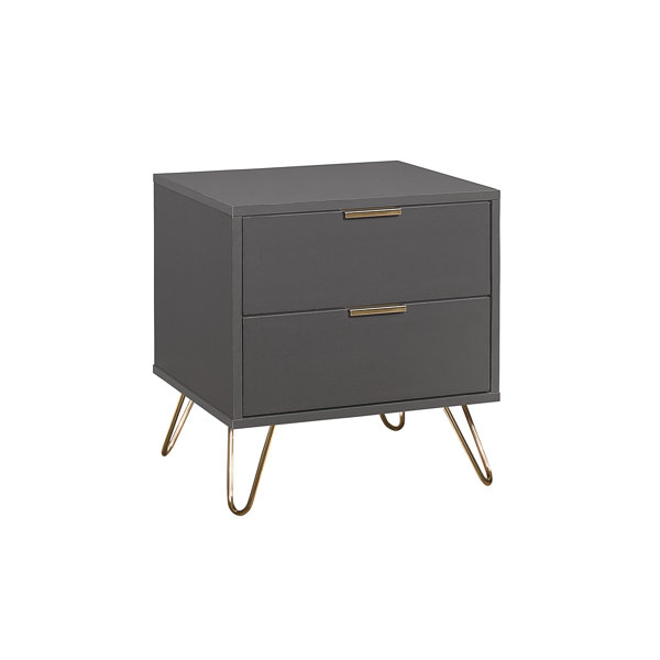 Mercury Row Arlo 2 Drawer Bedside Table & Reviews Wayfair.co.uk